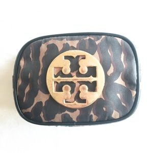 Tory Burch Cheetah Small Cosmetic Bag